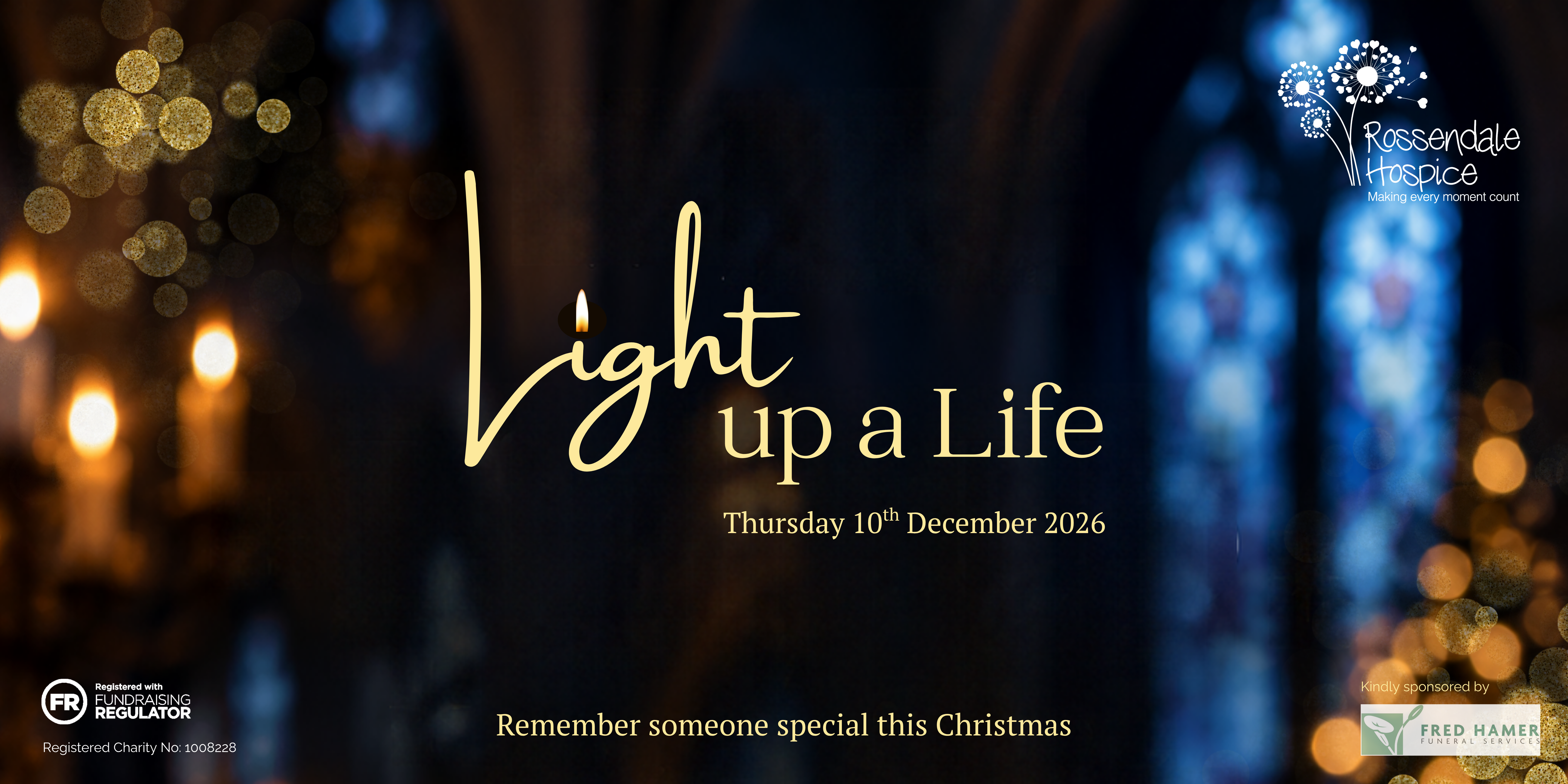 Save The Date for Light Up a Life: Thursday 10th December 2026