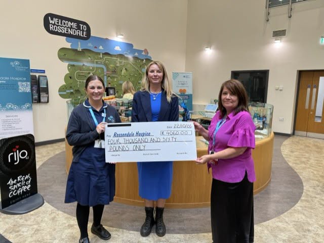 Thank you to Tricketts for raising £4,060 for Rossendale Hospice