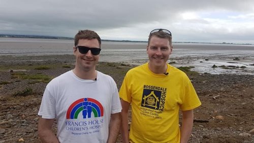 Andrew Lindsay walks Hadrians Wall in four days in support of the Hospice